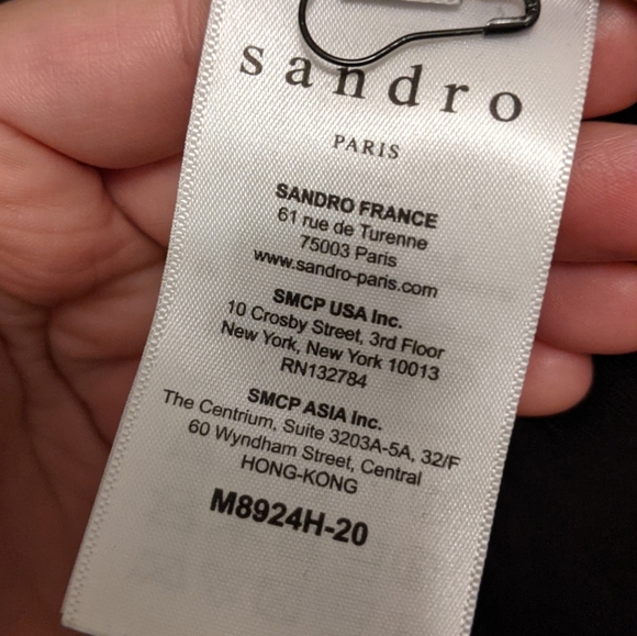 SANDRO Paris Malena cotton trenchcoat black - EU40 - Picture 7 of 9